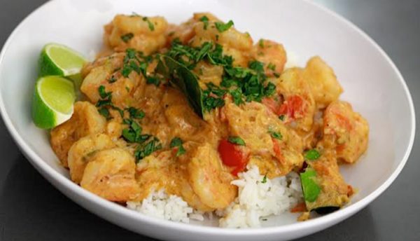 Thai Green Curry with Shrimp - KatieChin